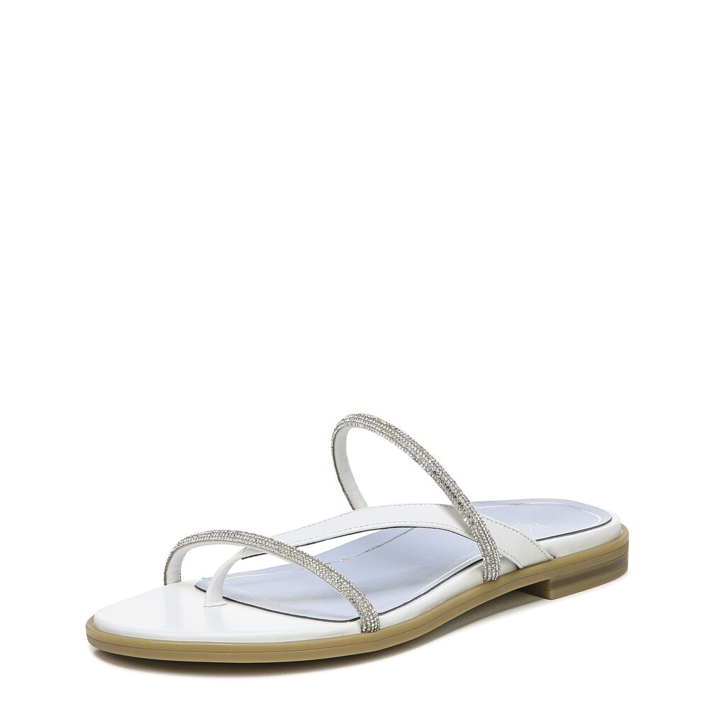 Vionic Women's Citrine Prism Slide Sandal- Supportive Strappy, Red, Size 9